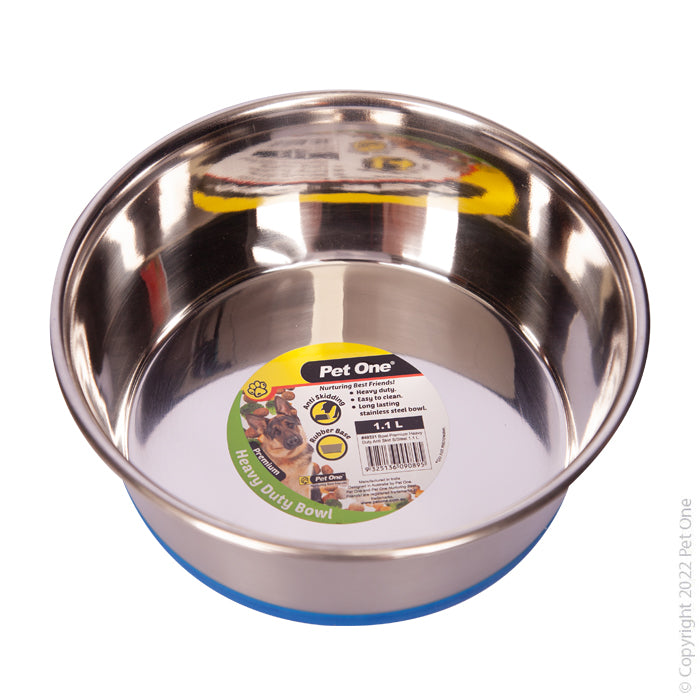 Pet One Bowl - Premium Heavy Duty Anti Skid S/steel