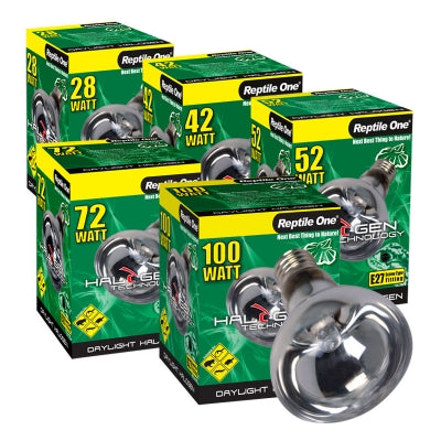 Reptile One Halogen Heat Lamp Daylight 72w E27 Screw