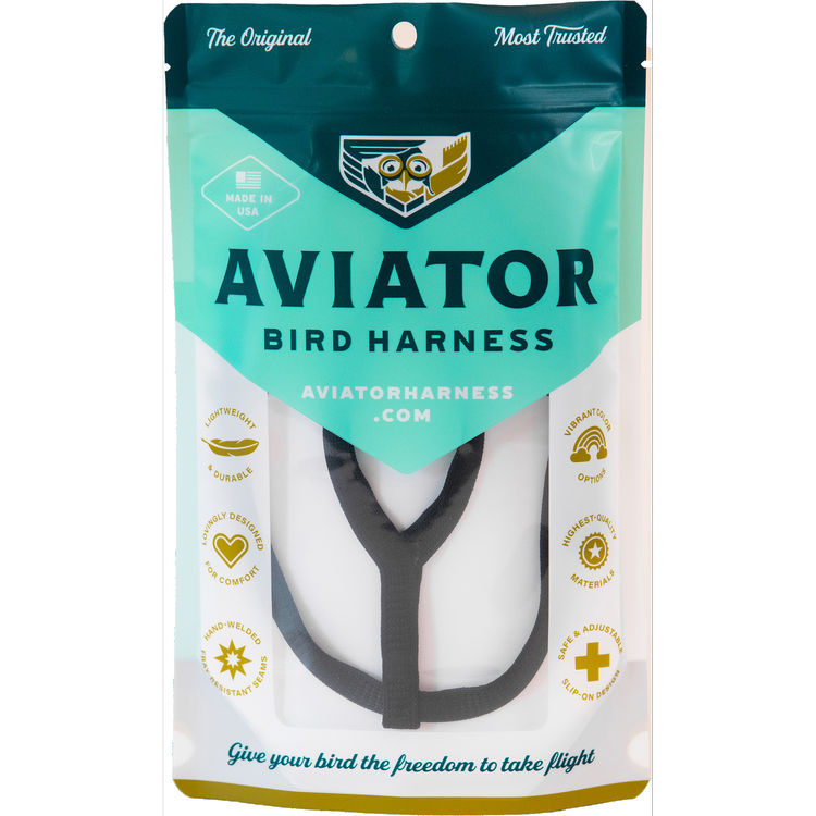 Aviator Bird Harness Mini Black