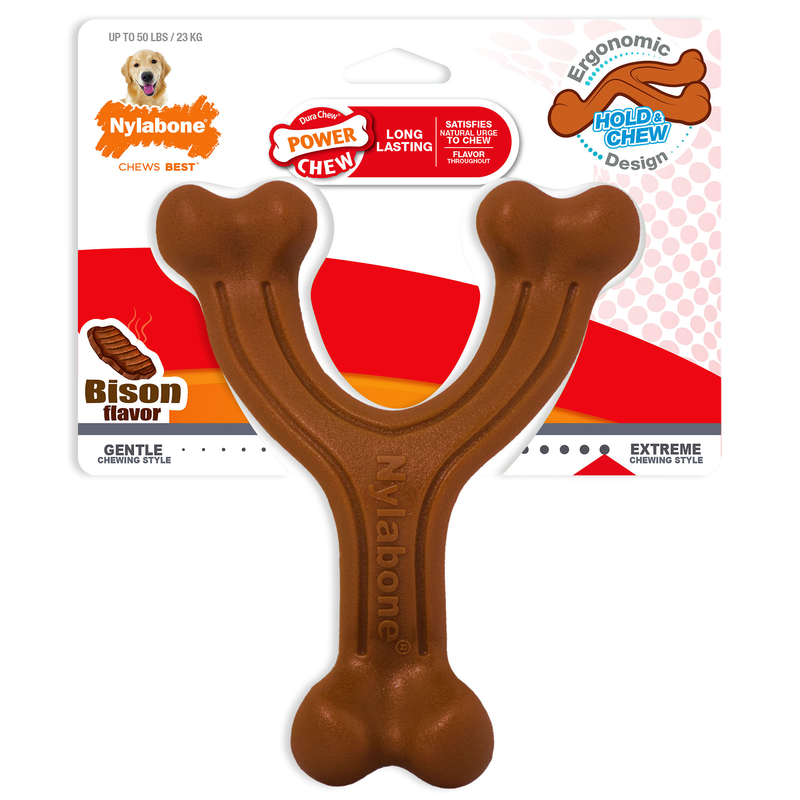 Nylabone Dura Chew Wishbone - Bison
