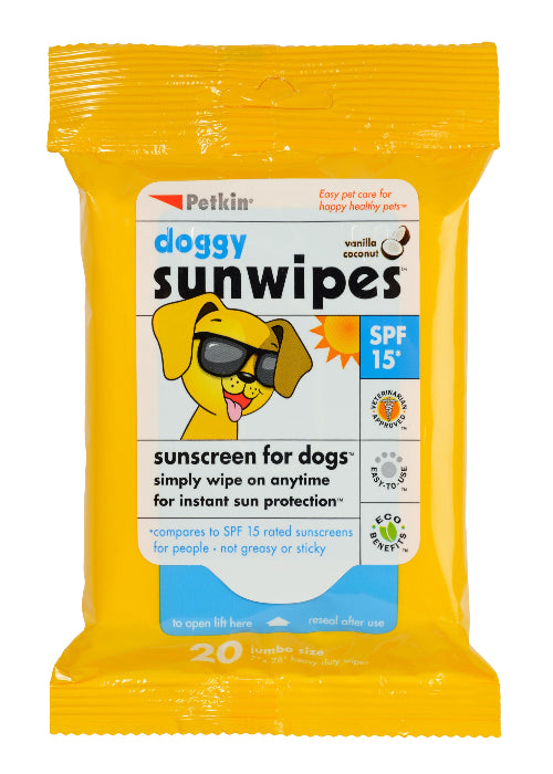 Petkin Doggy Sunwipes 20pk