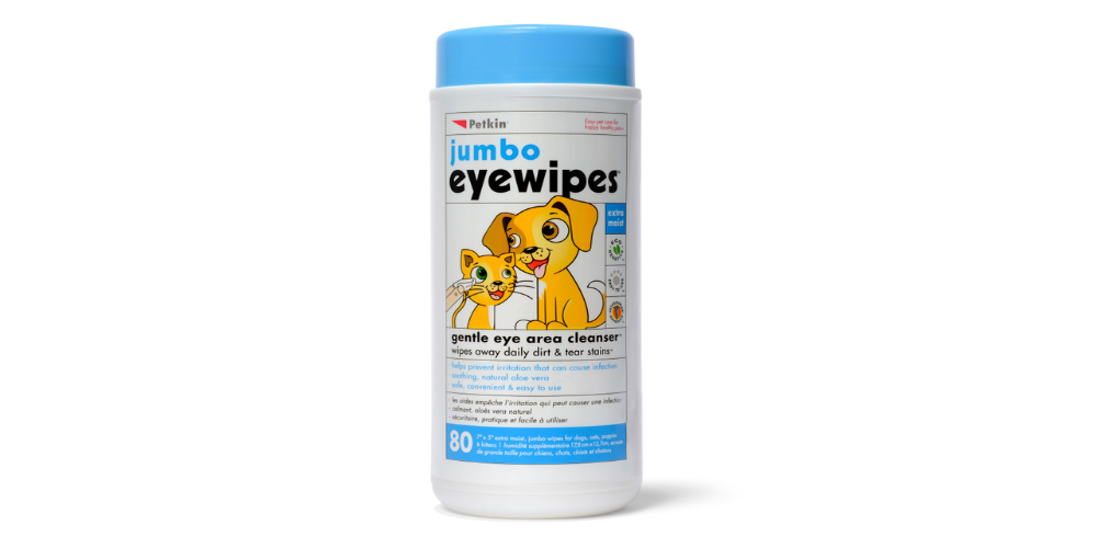 Petkin Jumbo Eye Wipes 80pk