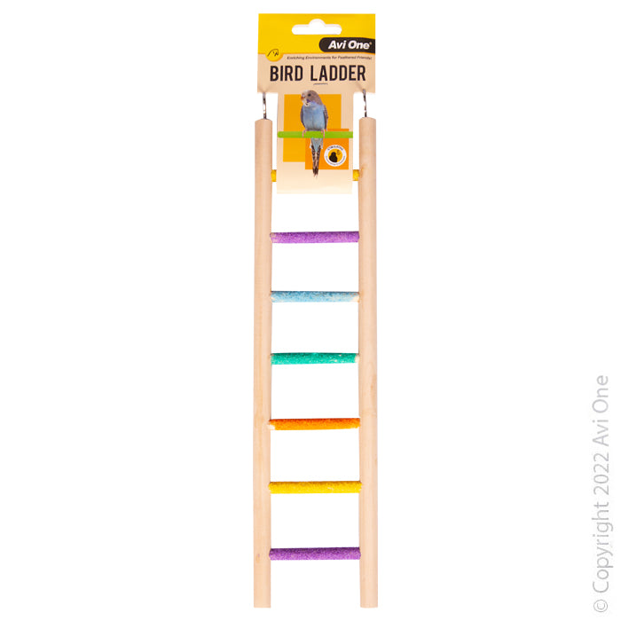 Avi One Bird Toy - Wooden Ladder With  Sand Steps