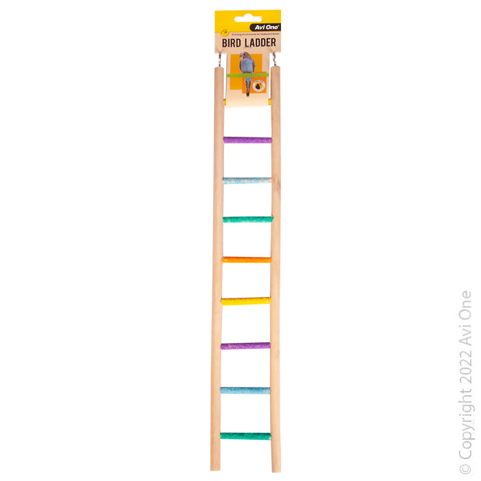 Avi One Bird Toy - Wooden Ladder With  Sand Steps