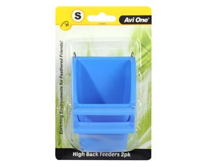 Avi One Bird Feeder - High Back With Perch 2 Pack