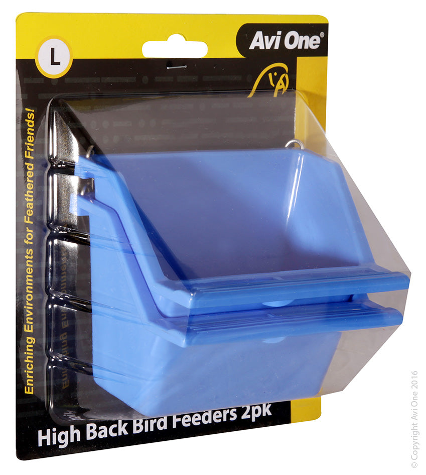 Avi One Bird Feeder - High Back With Perch 2 Pack