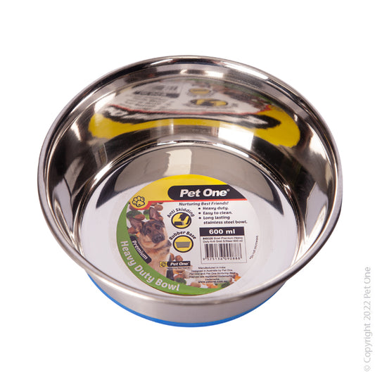 Pet One Bowl - Premium Heavy Duty Anti Skid S/steel