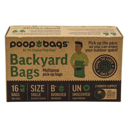 Poop Bags Biobased Backyard Bags