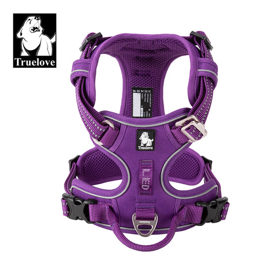 True Love No Pull Dog Harness Purple Xs