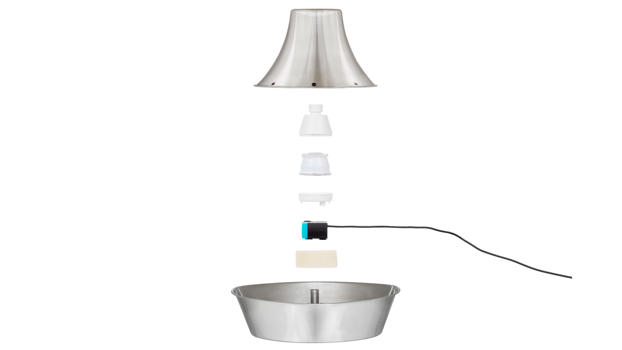 Seaside Stainless Steel Pet Fountain 1.8l