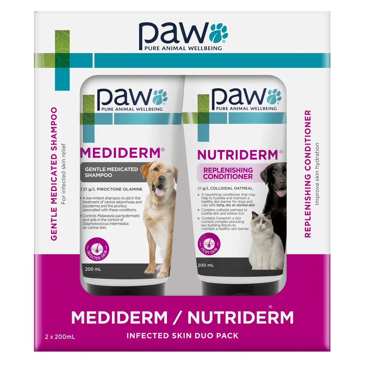 PAW by Blackmores Medi-NutriDerm Infected Skin Duo Pack