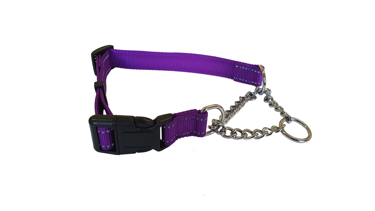 Martingale Reflective Collar Purple 50-70cm [size:50-70cm Colour:purple]