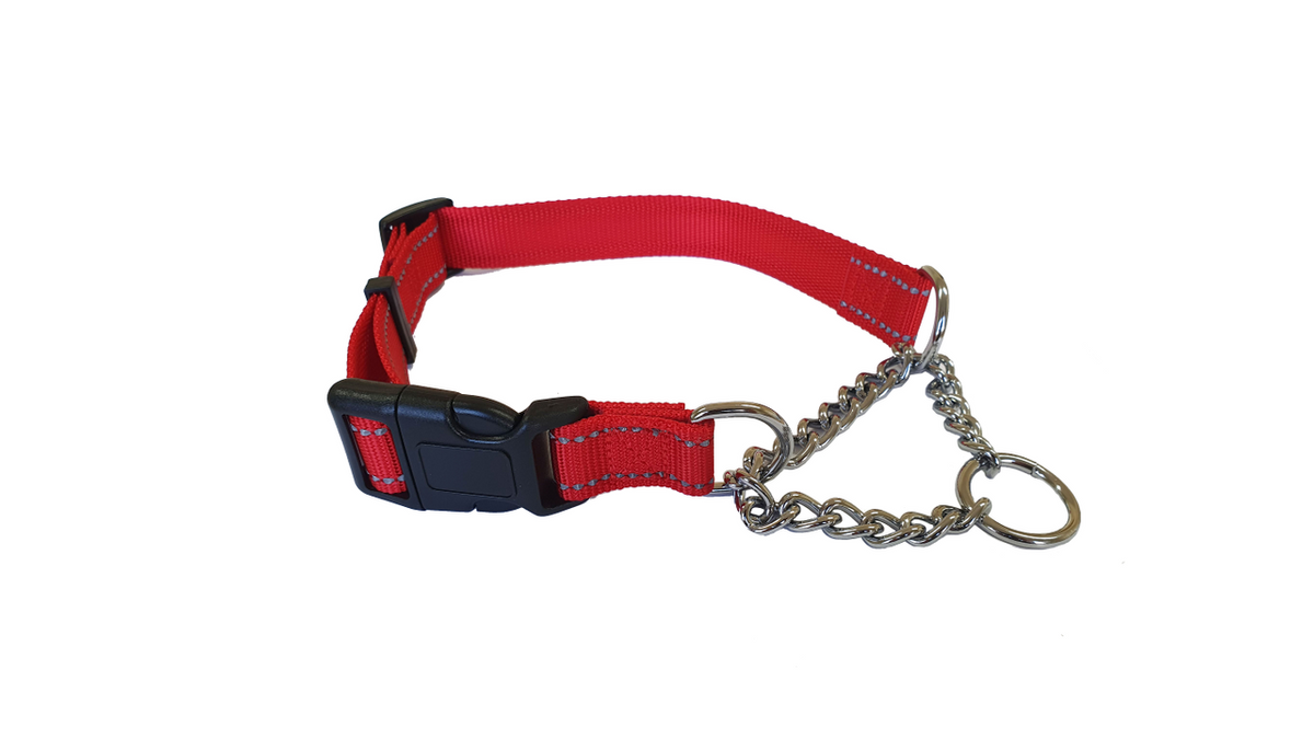 Martingale Reflective Collar Red 50-70cm [size:50-70cm Colour:red]