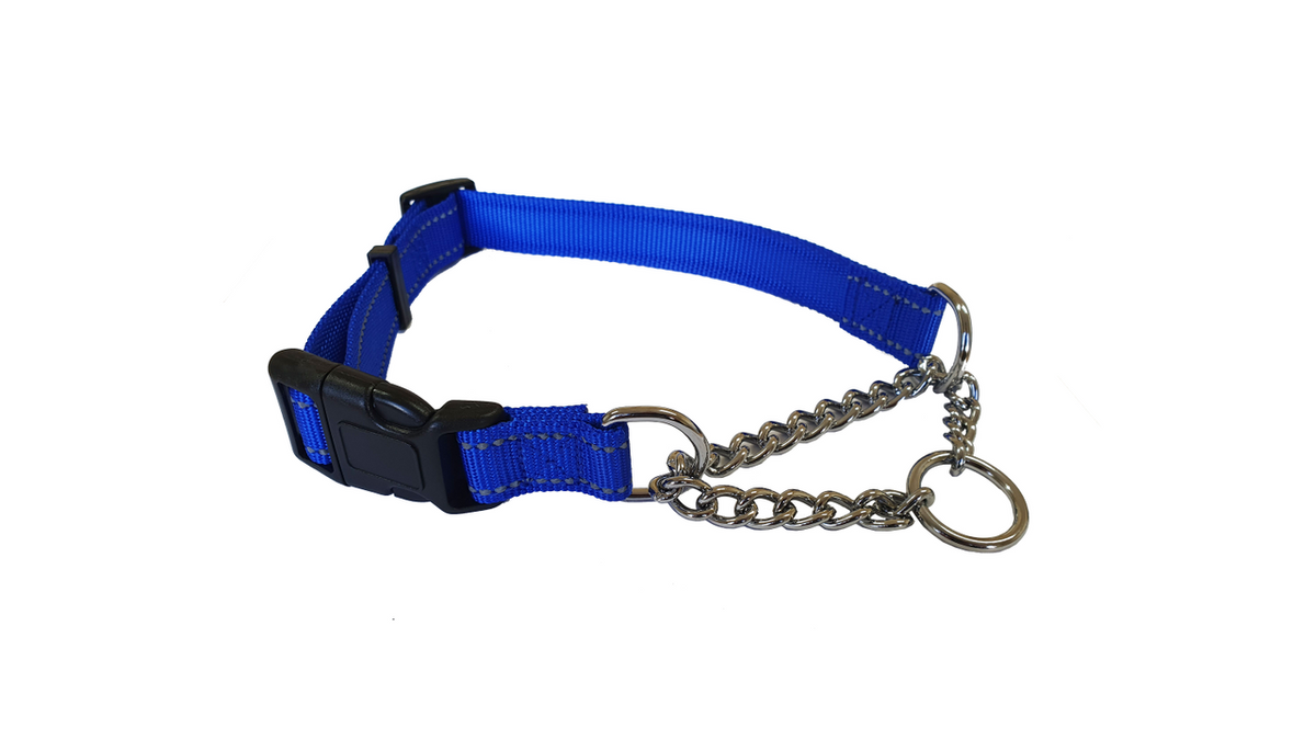 Martingale Reflective Collar Blue 35-50cm [size:35-50cm Colour:blue]