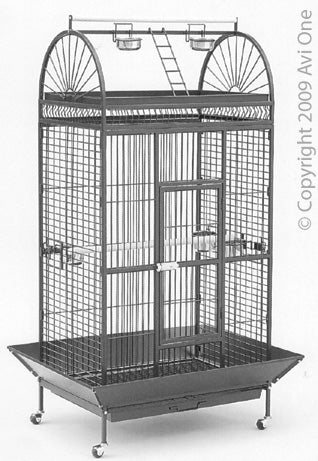 Avi One Parrot Cage - Sy210 Black/silver