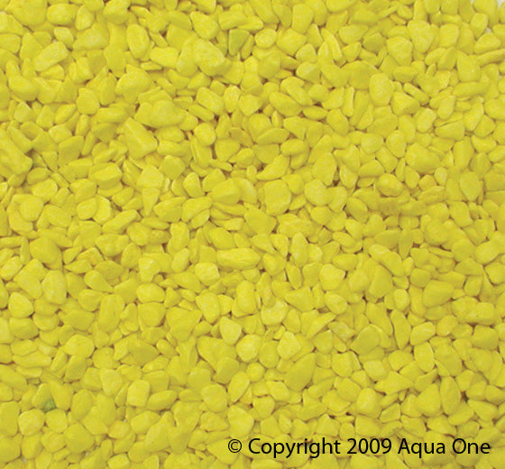 Aqua One Decorative Gravel Fluro Yellow 1kg