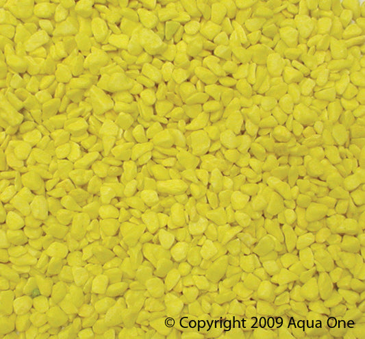 Aqua One Decorative Gravel Fluro Yellow 1kg