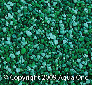 Aqua One Mixed Decorative Gravel Aqua & Green 2kg