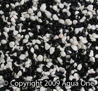 Aqua One Mixed Decorative Gravel White & Black 2kg