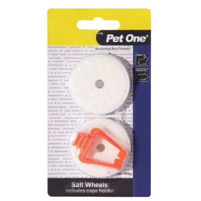 Pet One Salt Lick With Clip 100g 2pk