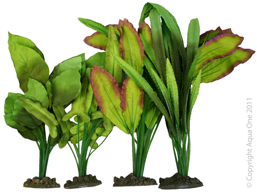 Aqua One Silk Plant - 4pk Mix Mix 6