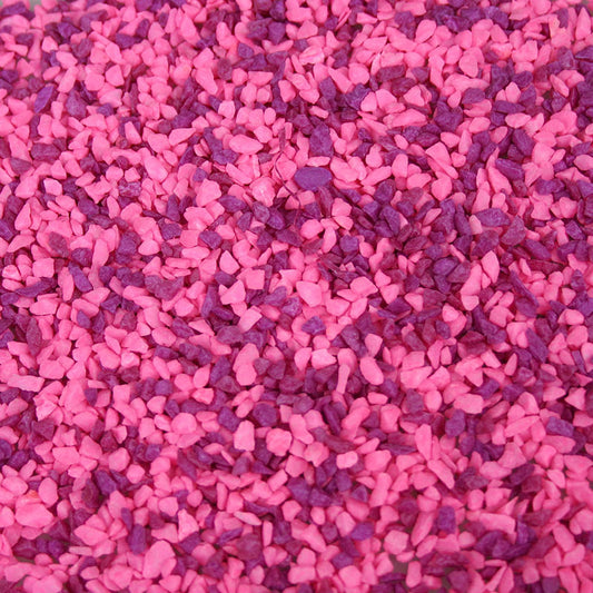 Aqua One Mixed Decorative Gravel Pink & Purple 1kg