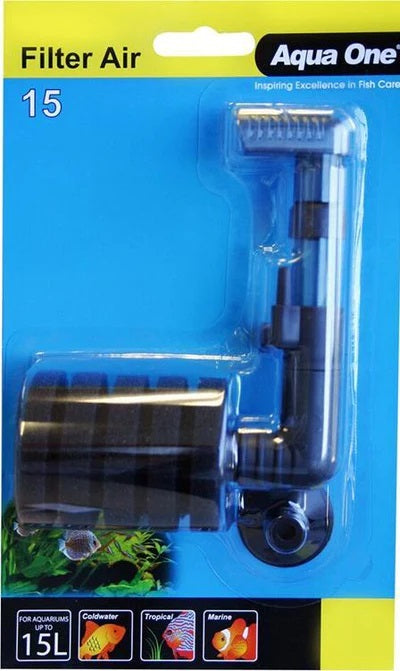 Aqua One Filter Air 15 Sponge Air Filter Suit Up To 15l