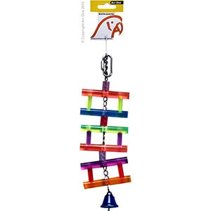 Avi One Bird Toy - Acrylic Ladder With Bell