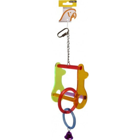 Avi One Parrot Toy - Acrylic Keys with Double Loop
