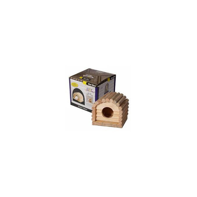 Pet One Mouse Playhouse Cosy Cabin Wood