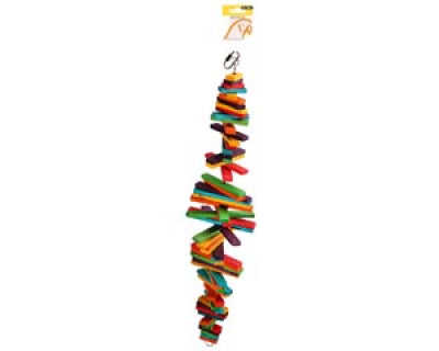 Avi One Parrot Toy - Wooden Planks