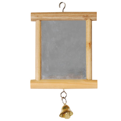 Avi One Bird Toy - Wood Framed Mirror