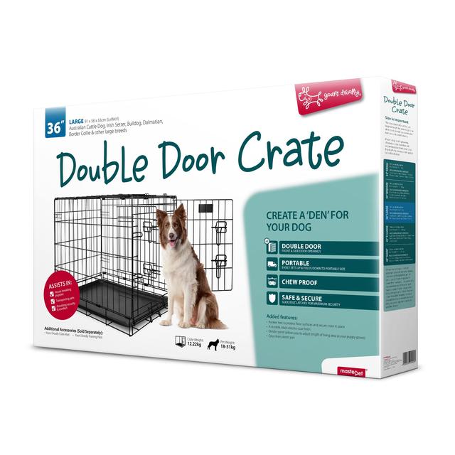 Yd Dog Crate Dble Door 36in [size:36 Inch]