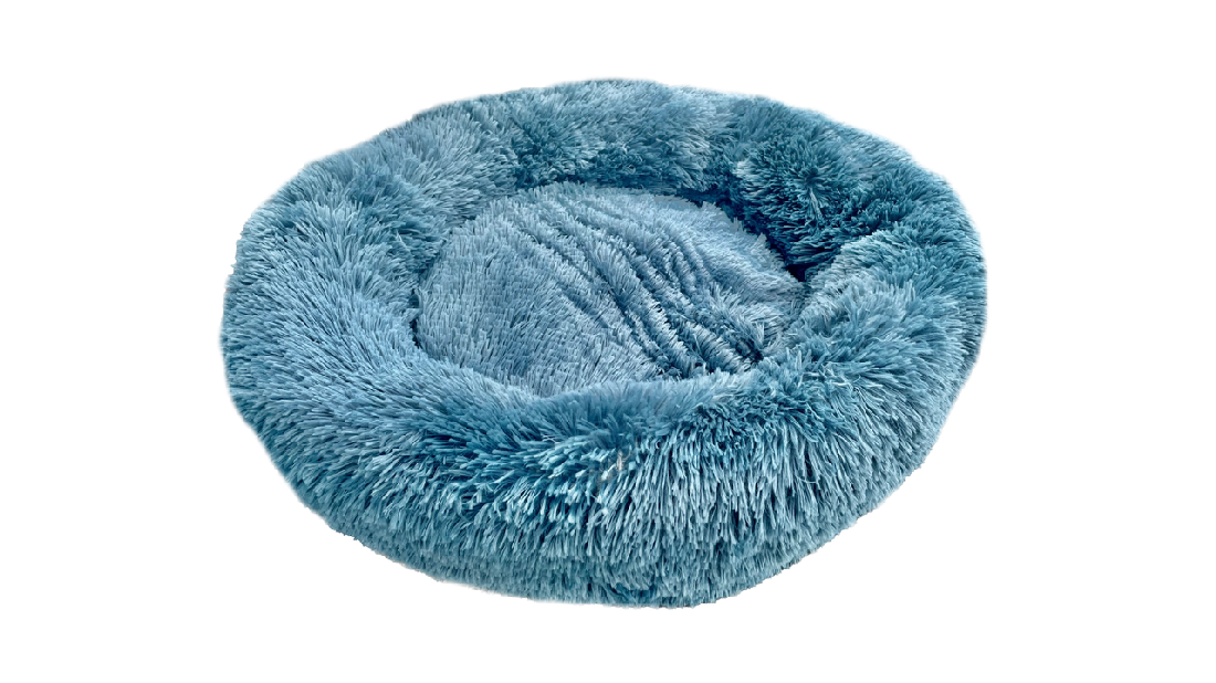 Calming Pet Bed Blue Ocean S