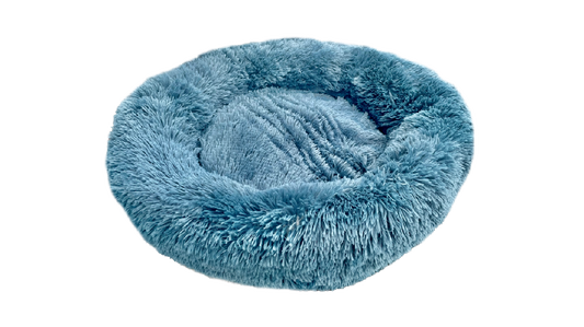 Calming Pet Bed Blue Ocean S