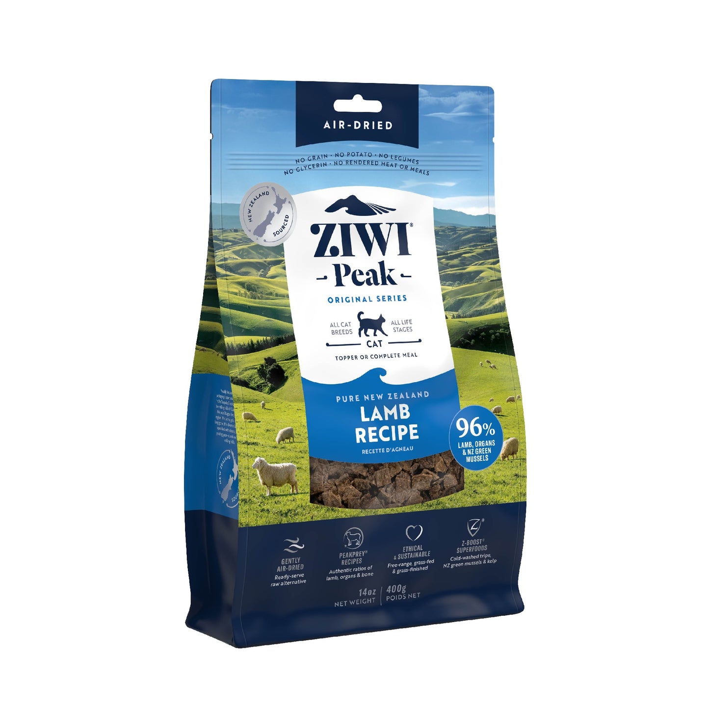 Ziwi Peak Air Dried Lamb Cat Food 400g [size:400g]