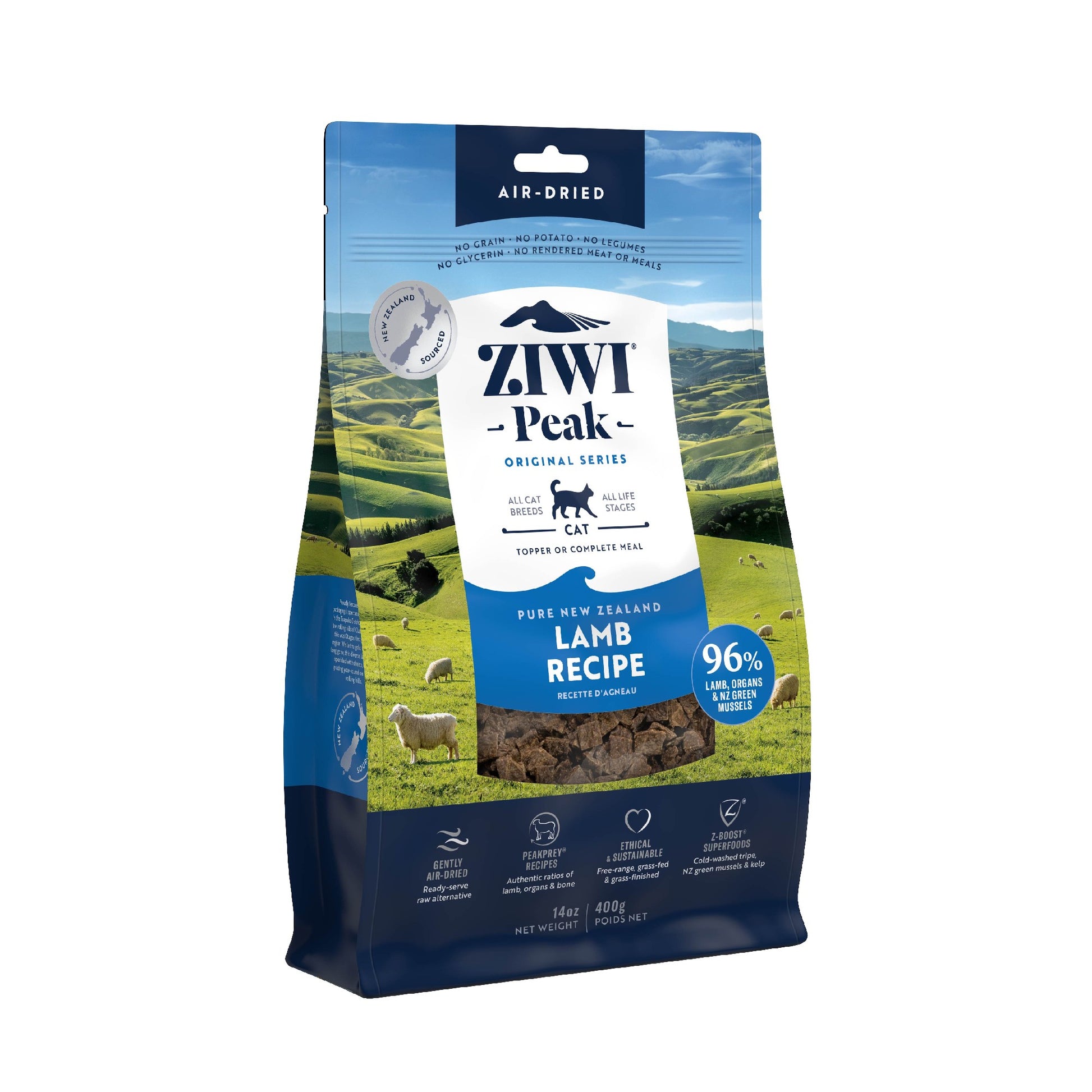 Ziwi Peak Air Dried Lamb Cat Food 400g [size:400g]