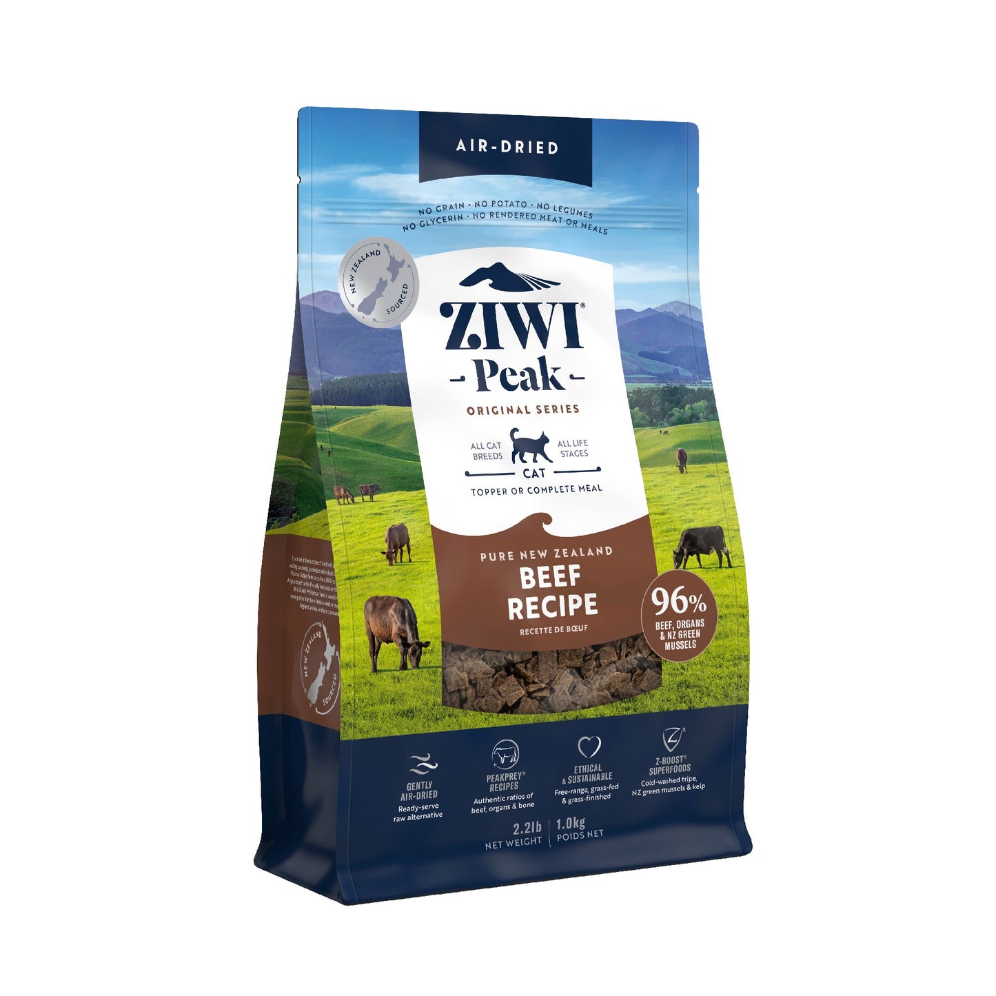 Ziwi Peak Air Dried Beef Cat Food 1kg [size:1kg]