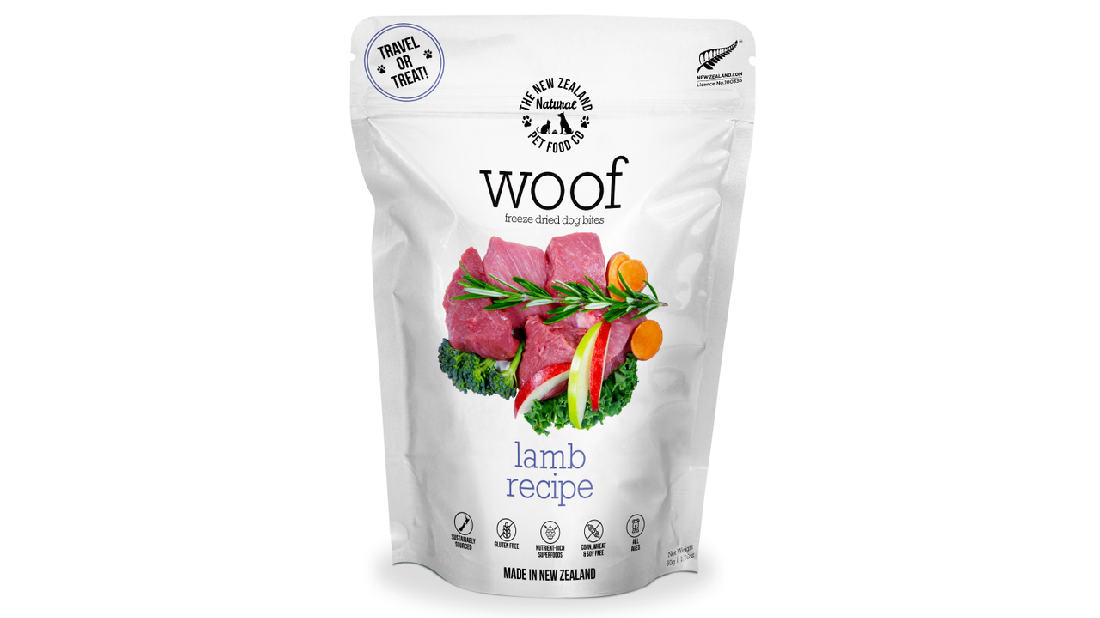 Woof Freeze Dried Dog Bites Lamb Recipe 50g