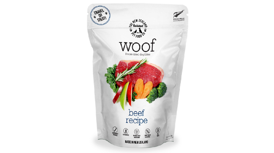 Woof Freeze Dried Dog Bites Beef Recipe 50g