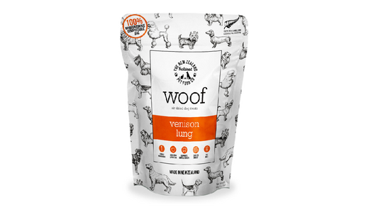 Woof Air Dried Venison Lung Dog Treats 50g