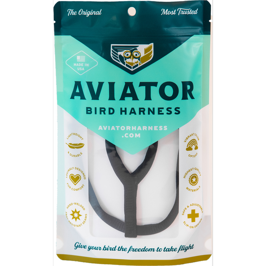 Aviator Bird Harness Mini Black