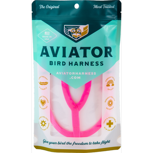 Aviator Bird Harness Mini Pink