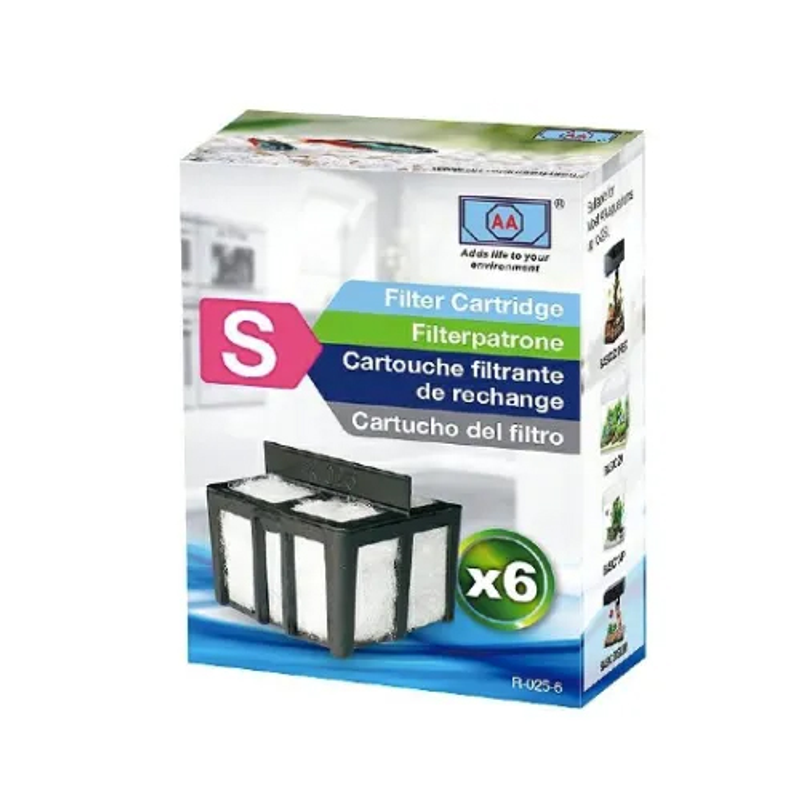 S Filter Cartridges for tanks up to 40L 6pk
