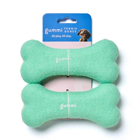 Gummi Tennis Bones Mint 2pk