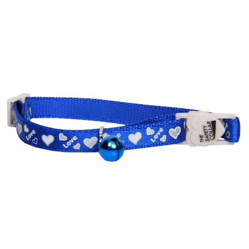 Cat Collar Reflective - Love Hearts