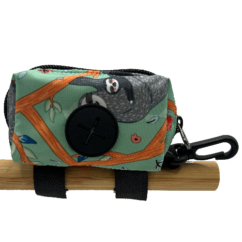 Waggin Tails Latched Poop Bag Holder – Sloths Baby Blue