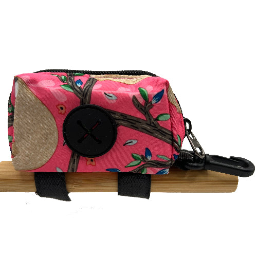 Waggin Tails Latched Poop Bag Holder – Sloths Pink