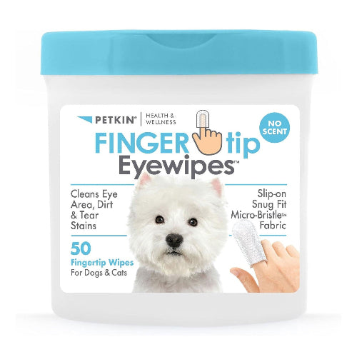 Petkin Fingertip Eye Wipes 50pk