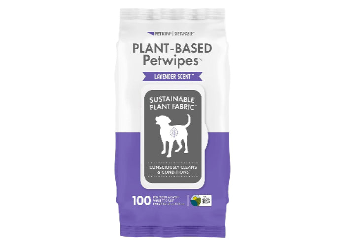 Petkin Plant Based Wipes Lavender 100pk